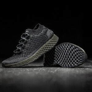 NOBULL Men’s Knit Runners in Black Gray size 11